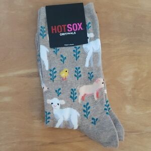 Hot Sox Tan Casual Socks with Whimsical Design